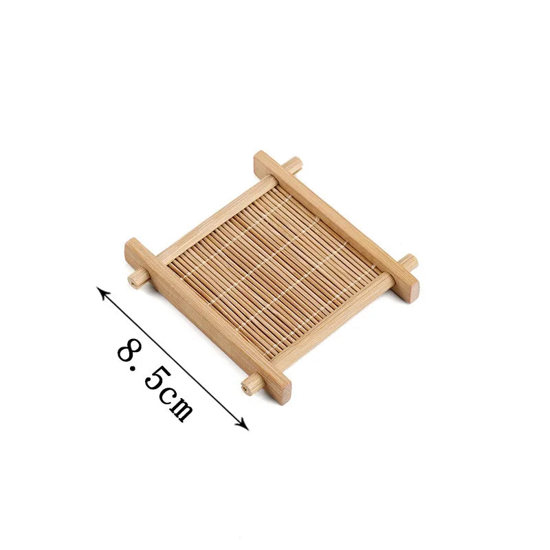 Bamboo Tea Coaster - Heat-Resistant Natural Wood Drink Coaster