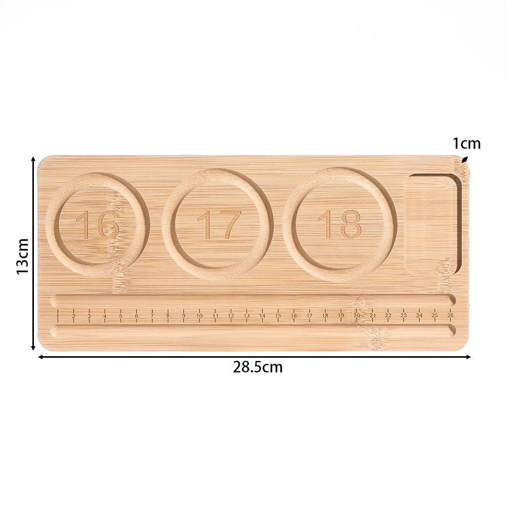 Bamboo Bead Board for Jewelry Making - Eco-Friendly Beading Design Tray & Organizer