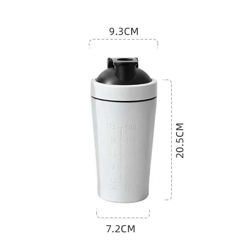 dawndesslo Stainless Steel Protein Shaker & Vacuum Flask