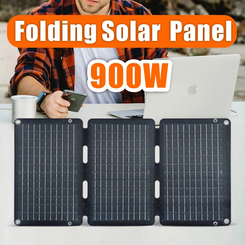 900W Monocrystalline Foldable Solar Panel | USB & Type-C | LS