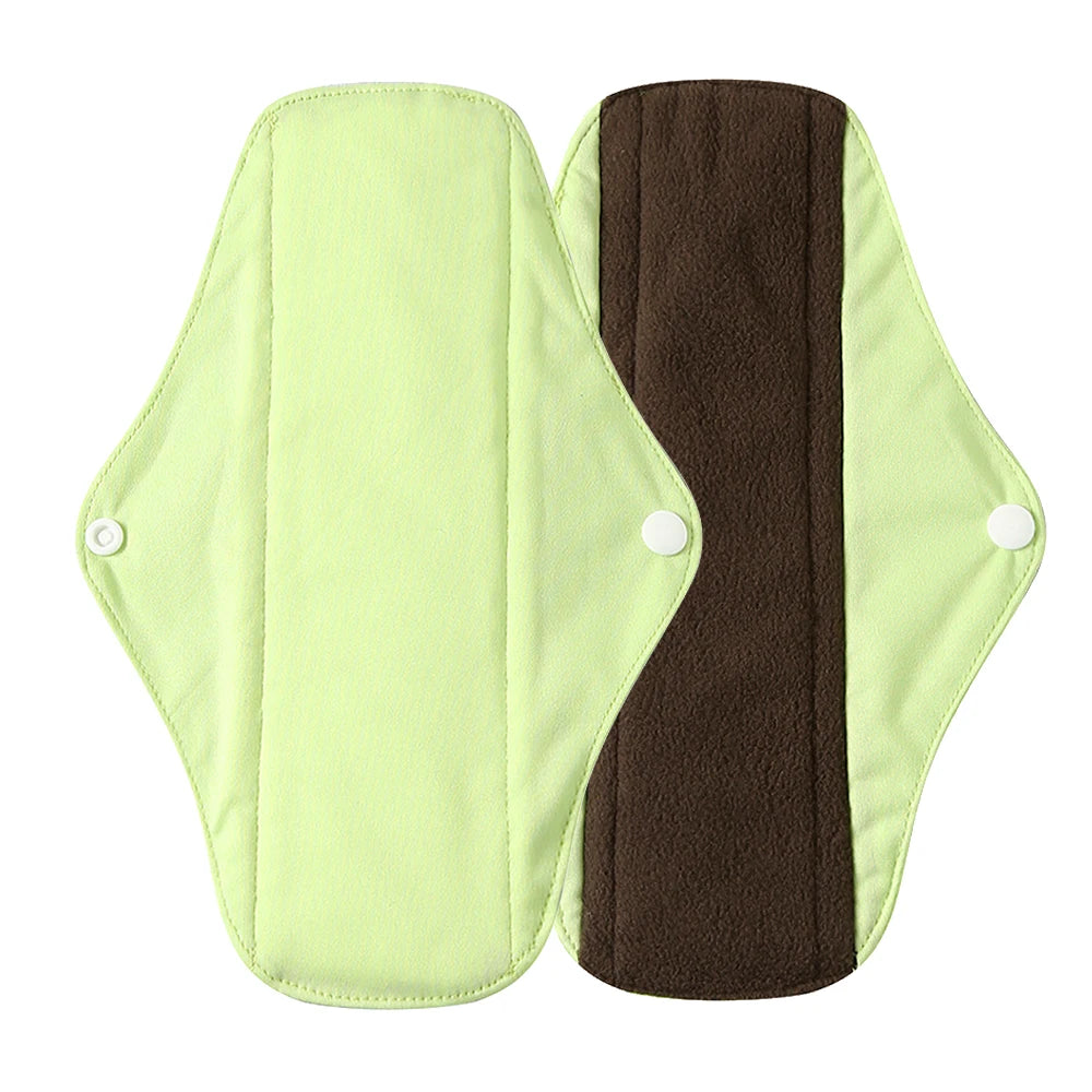 Reusable Bamboo Charcoal Cloth Menstrual Pads | S / M / L | Multiple Colours
