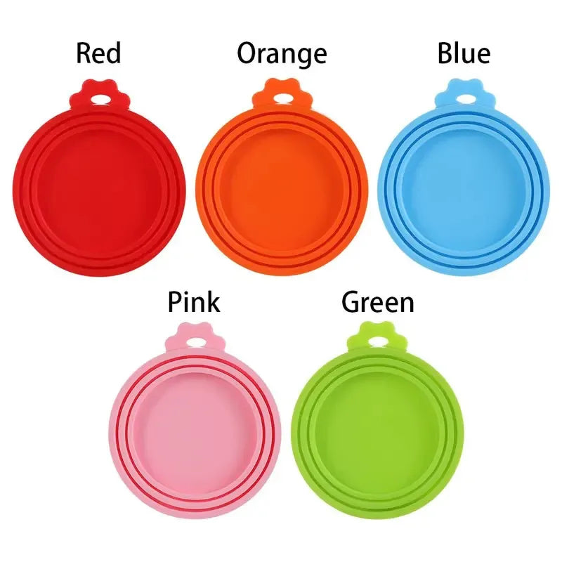 Reusable Silicone Can Lids - 3-Pack Food Tin Covers for Cans & Pet Food