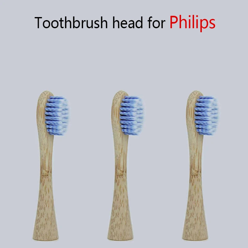 Bamboo Electric Toothbrush Replacement Heads — 3-Pack | Fits Philips Sonicare 3, 6 & 9 Series