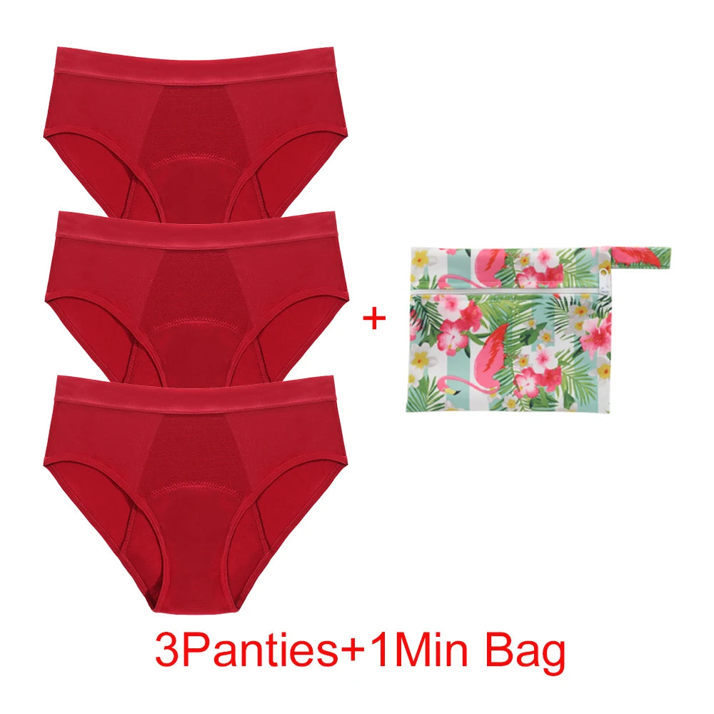 Women's Heavy Absorbency Period Briefs | Four-Layer | Reusable | S–6XL
