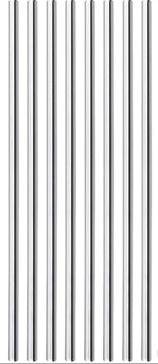 Reusable 304 Stainless Steel Drinking Straws – Straight & Curved | LFGB & BPA-Free | Single, 6-Pack & Set