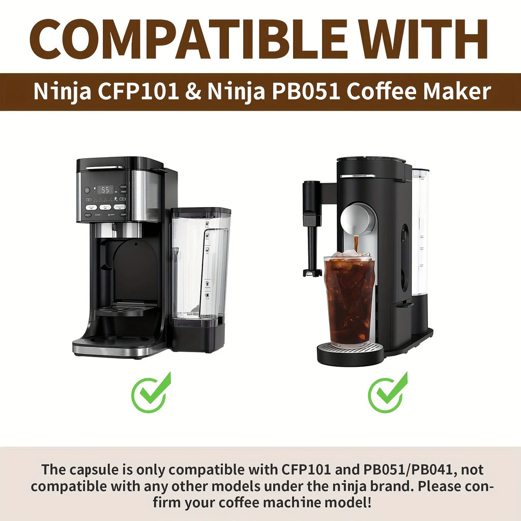 2-Pack Reusable Stainless Steel K-Cup Coffee Pods — Compatible with Ninja CFP101, PH051 & PB041
