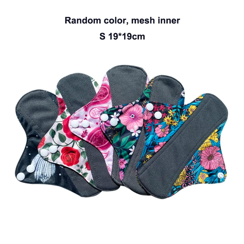 Reusable Menstrual Pads 5-Pack — S, M & L for Day & Night | DHCLOTHBABY