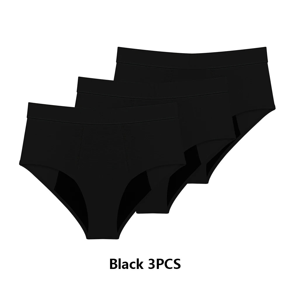 High-Waist Period Underwear – Heavy Flow, Bamboo Viscose & Cotton | 3-Pack, S–XXL
