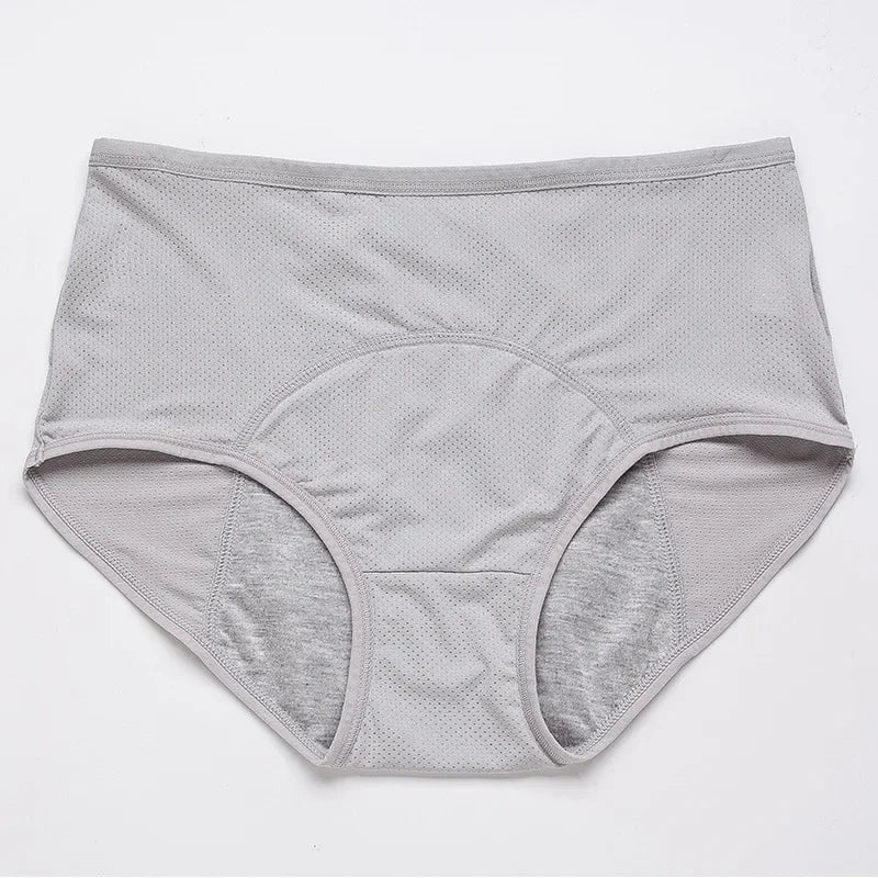 Mid-Rise Period Underwear – Smooth Nylon Knit | 2-Pack, M–8XL
