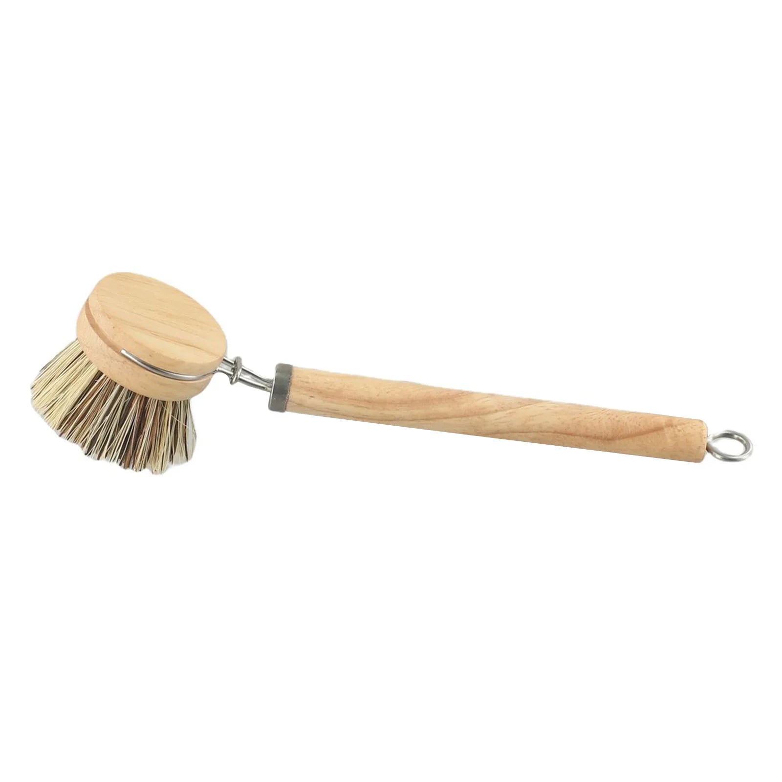 Natural Wood Dish Brush with Bristles – Eco-Friendly Kitchen Scrubber