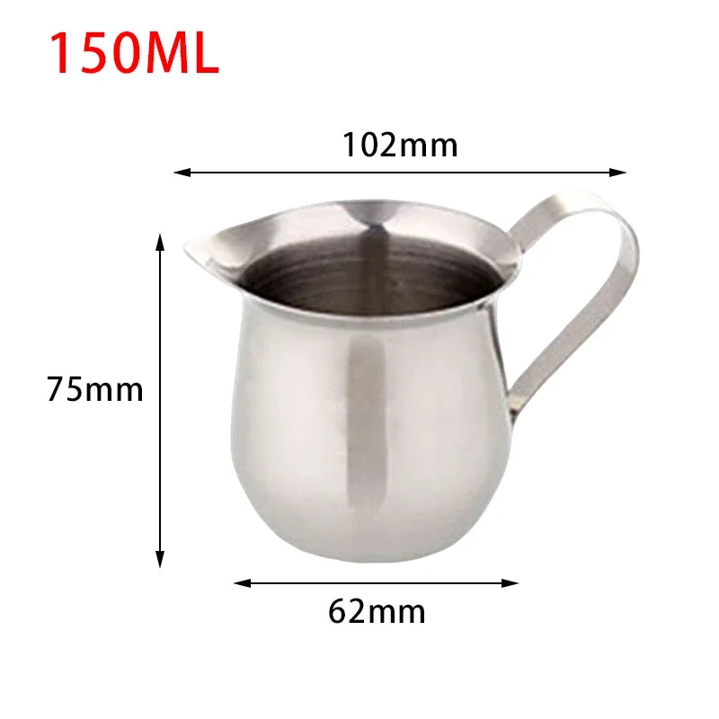 Stainless Steel Milk Frothing Pitcher – Latte Art Jug for Espresso, Cappuccino & More