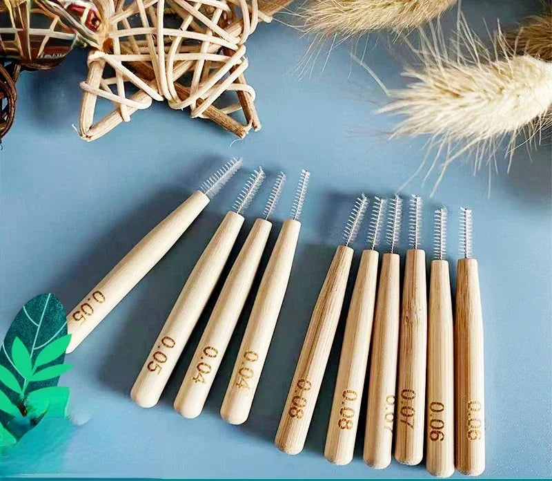 Bamboo Interdental Brush Set – Pack of 30