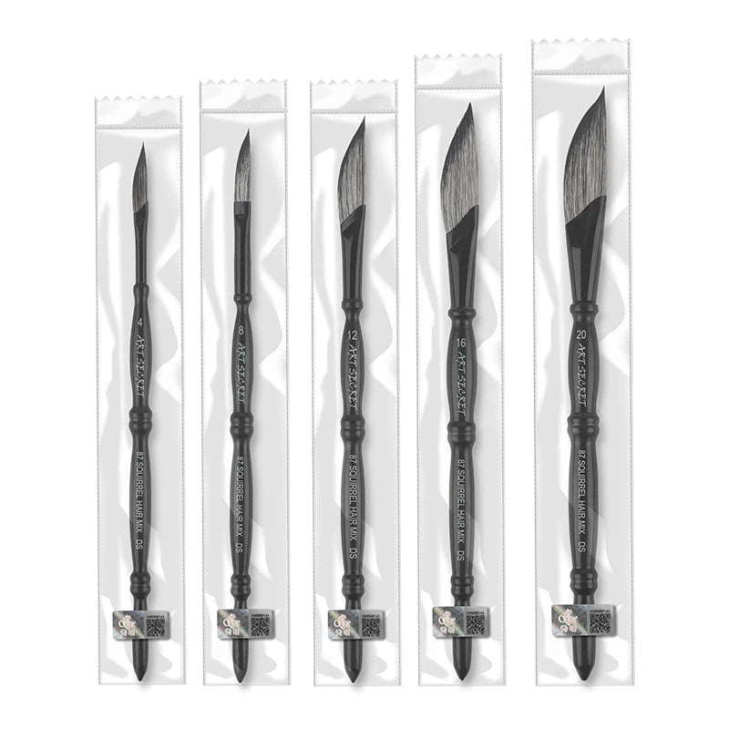 Artsecret 87DS Dagger Stripper Watercolour Brush | Bamboo Handle | Squirrel & Goat Hair | Sizes 4–20