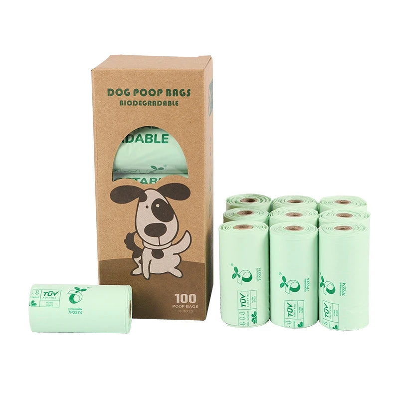 Corn Starch Pet Waste Bags, 2–10 Roll Options