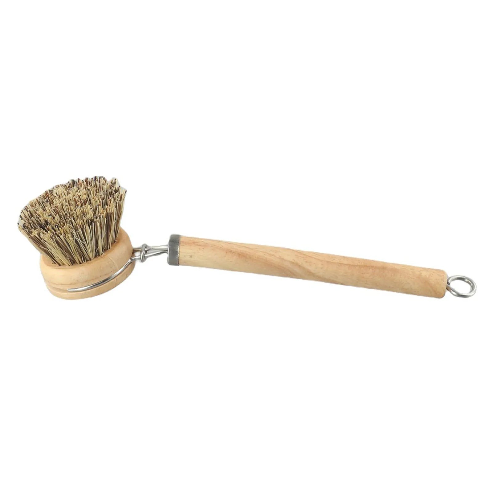 Natural Wood Dish Brush with Bristles – Eco-Friendly Kitchen Scrubber