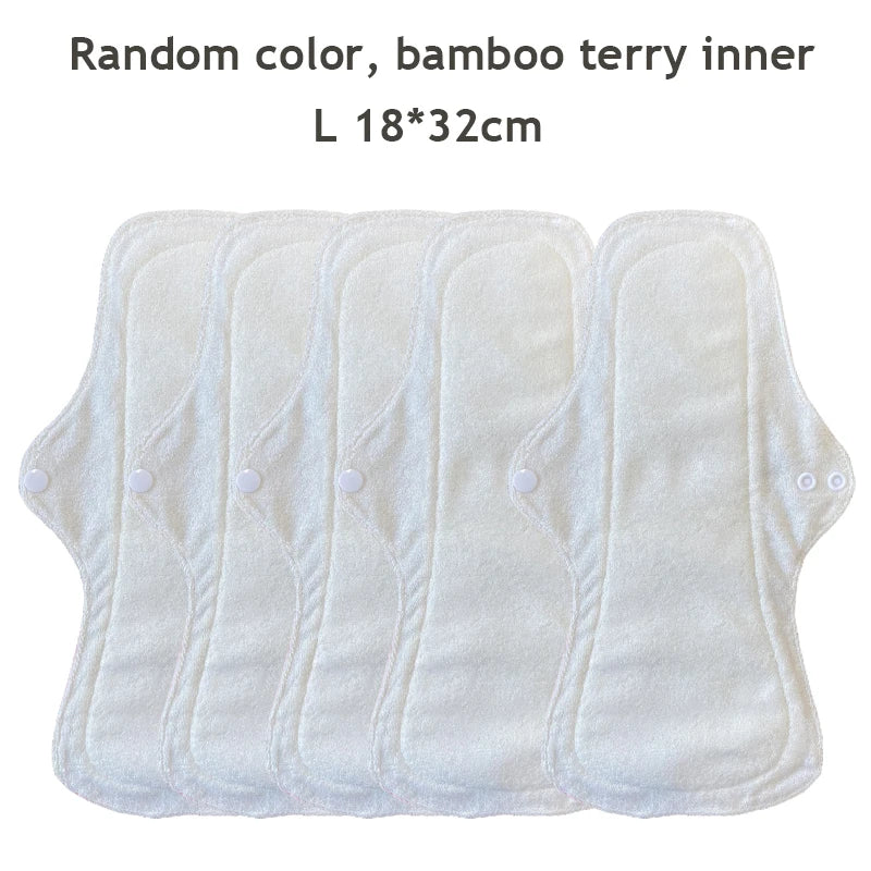 Reusable Menstrual Pads 5-Pack — S, M & L for Day & Night | DHCLOTHBABY