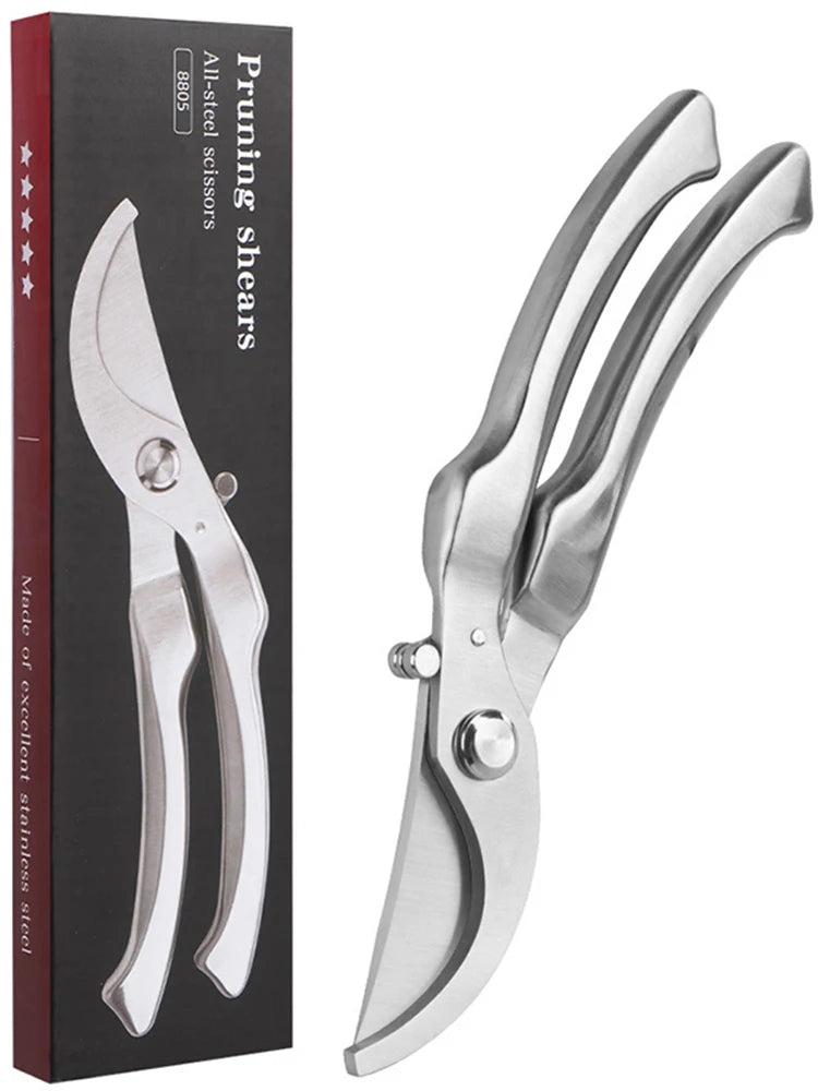 Stainless Steel Bypass Pruning Shears | Professional Garden Secateurs