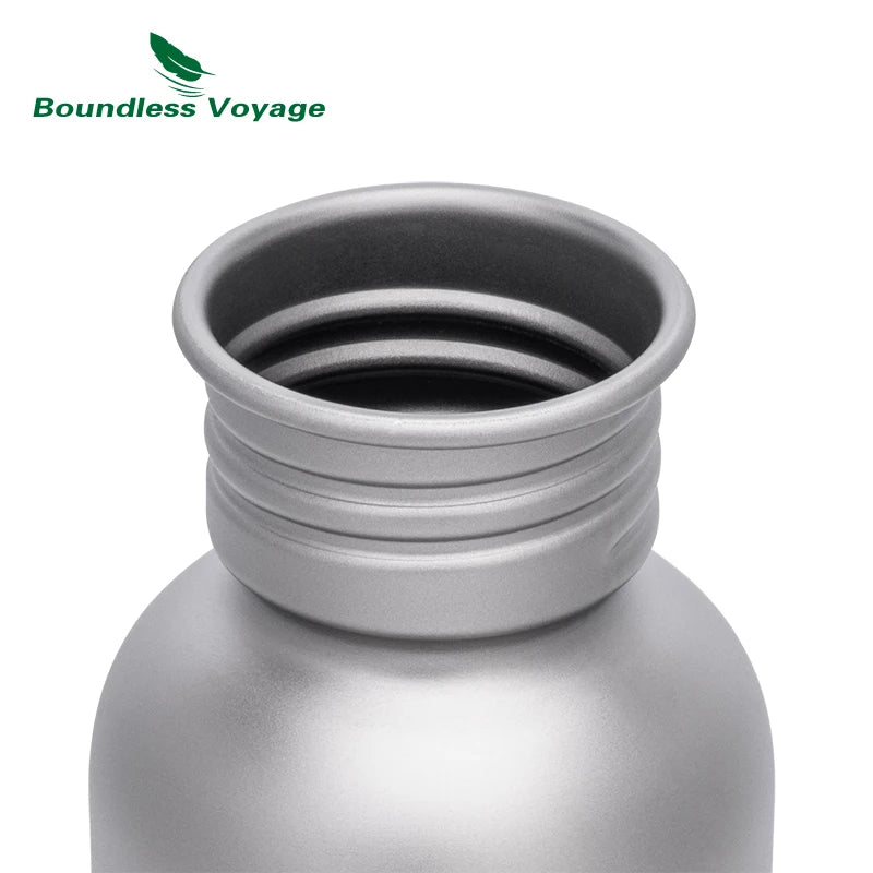 Boundless Voyage Wide-Mouth Titanium Water Bottle – 420ml, 600ml or 750ml