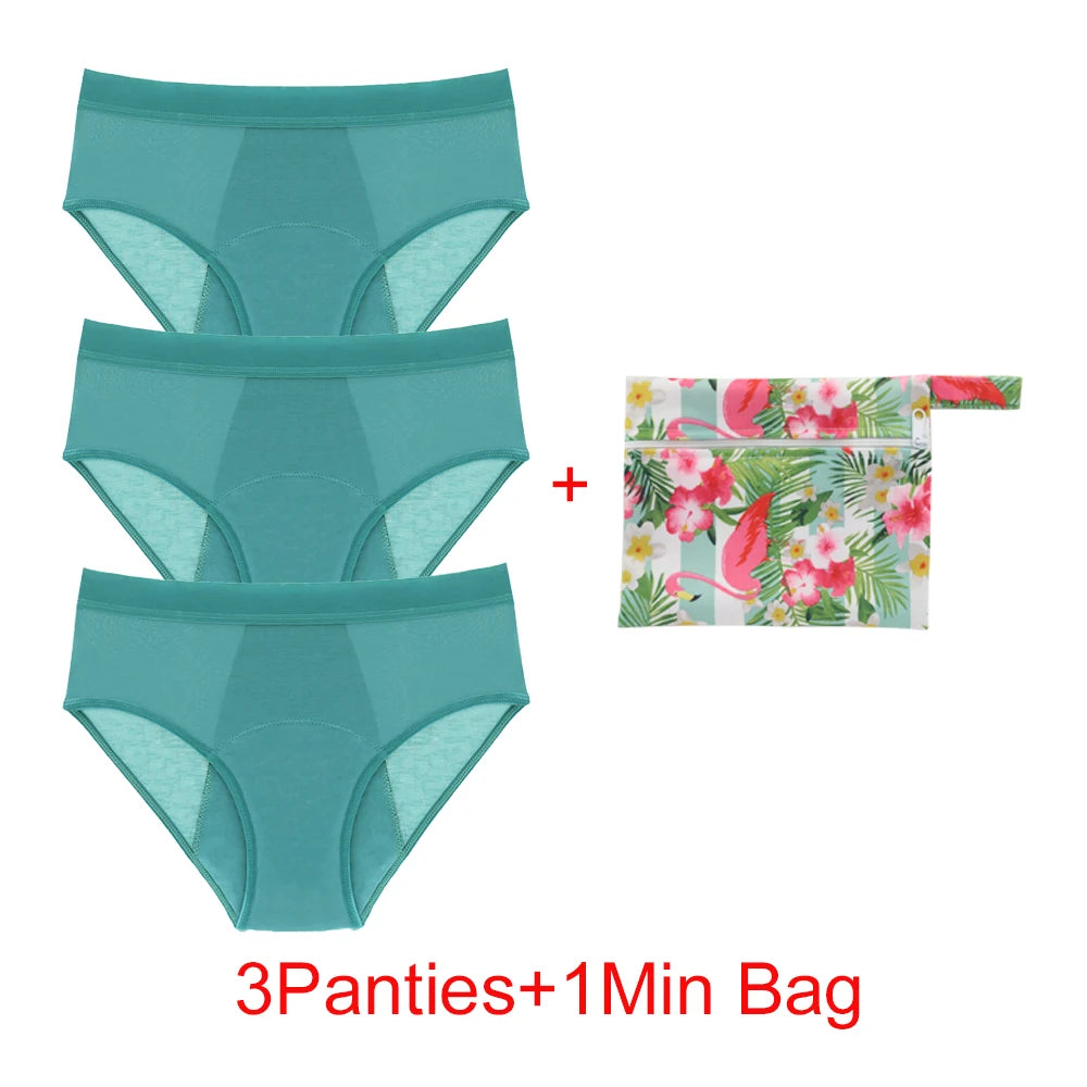 Women's Heavy Absorbency Period Briefs | Four-Layer | Reusable | S–6XL