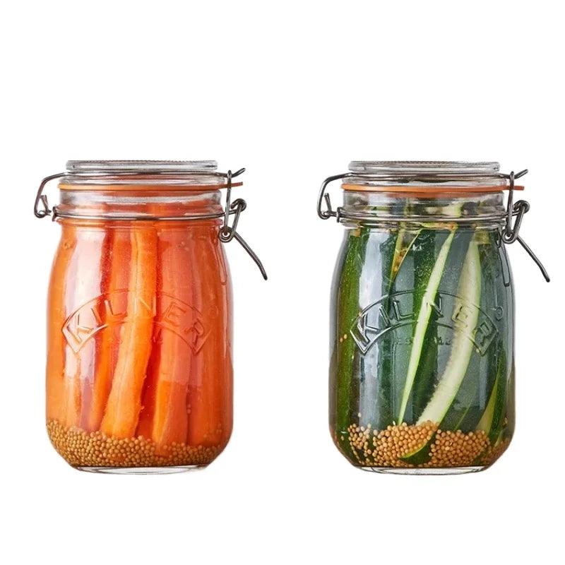 Kilner Airtight Glass Preservation Jars | Round & Square | Multiple Sizes