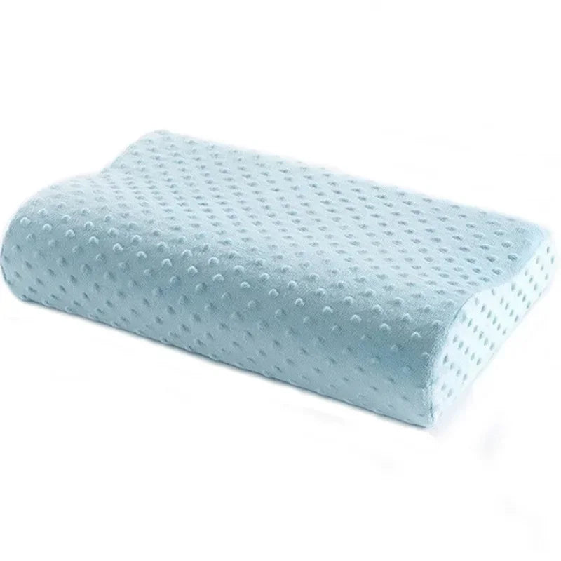 Bamboo Fiber Memory Foam Orthopedic Pillow - Contoured Neck Support