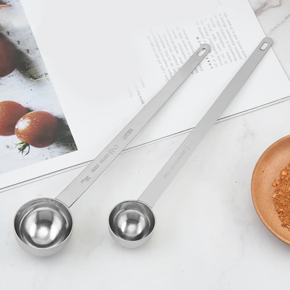 Stainless Steel Graduated Coffee Measuring Spoon – Long Handle | 5ml to 30ml