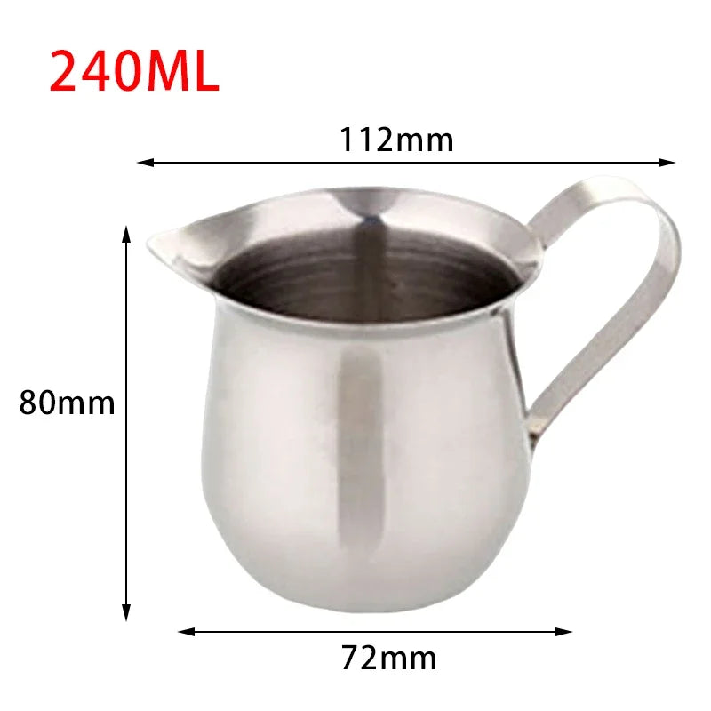 Stainless Steel Milk Frothing Pitcher – Latte Art Jug for Espresso, Cappuccino & More