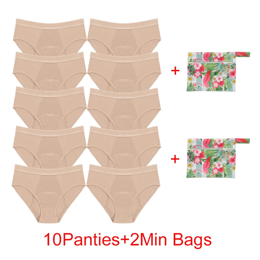 Women's Heavy Absorbency Period Briefs | Four-Layer | Reusable | S–6XL