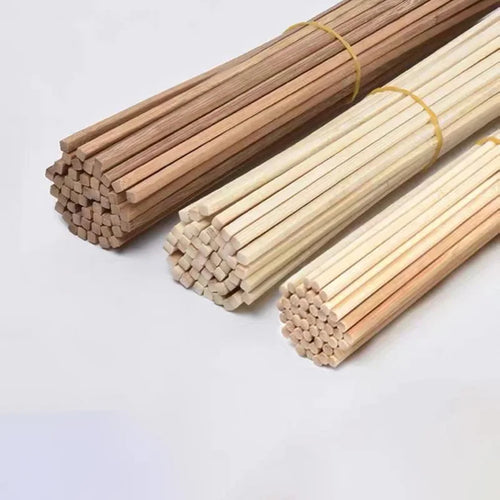 10Pcs/Lot Multi-size Round Square Bamboo Sticks DIY Handcraft Making Building Model Materials