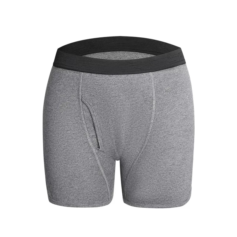 Men's Absorbent Incontinence Boxer Briefs | Cotton & Elastane | Reusable | S–4XL