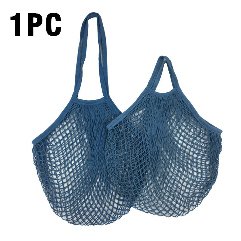 Reusable Cotton Mesh Grocery Bag | Zero-Waste Shopping Bag | 15 Colours