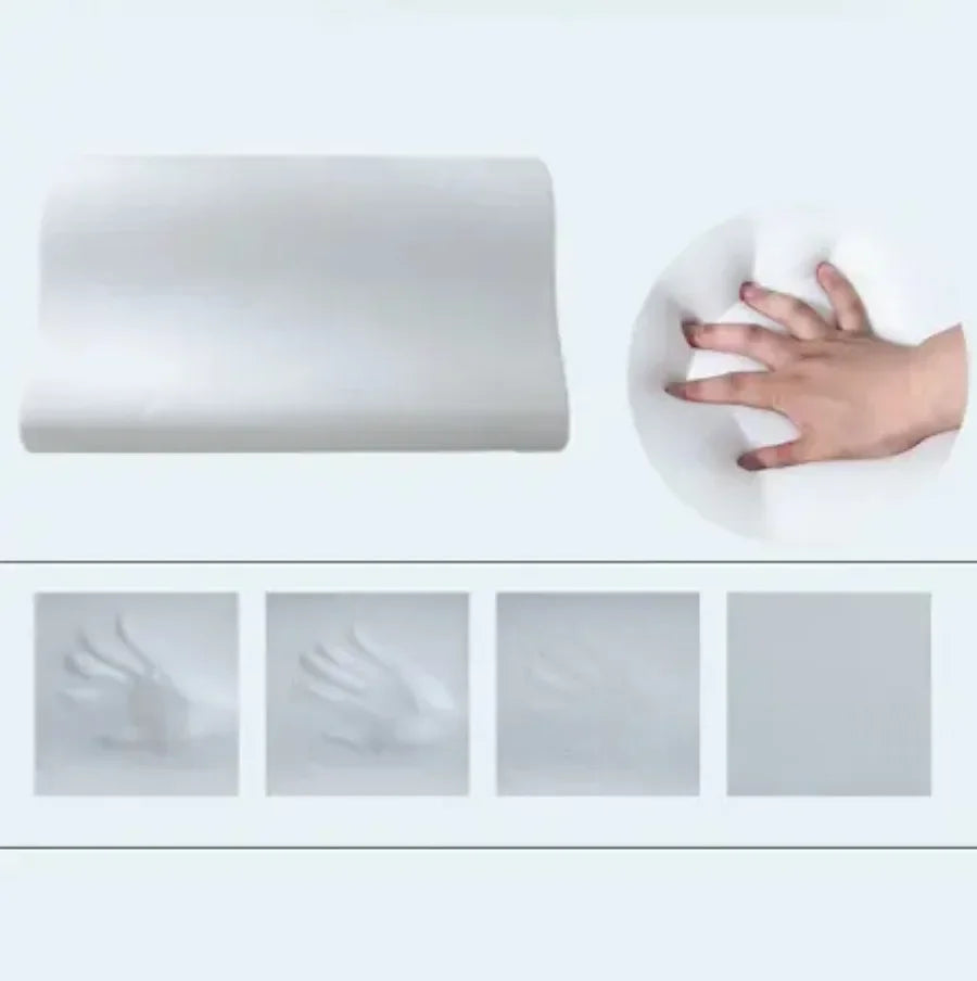 Bamboo Fiber Memory Foam Orthopedic Pillow - Contoured Neck Support