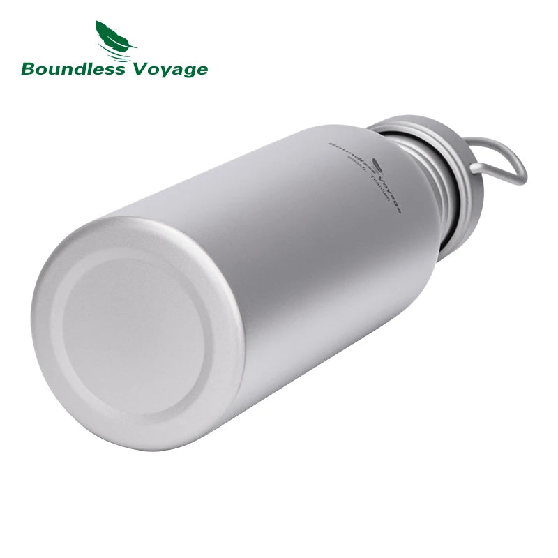 Boundless Voyage Wide-Mouth Titanium Water Bottle – 420ml, 600ml or 750ml