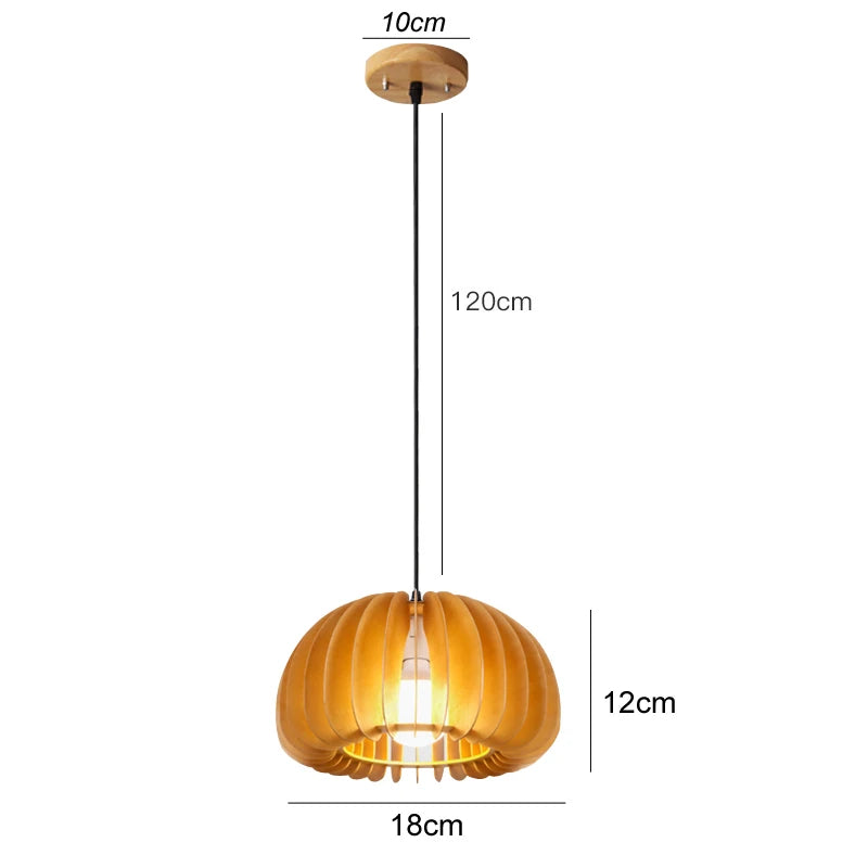 Hand-Woven Bamboo Pendant Light | Natural Wood Lampshade | ZODOLAMP