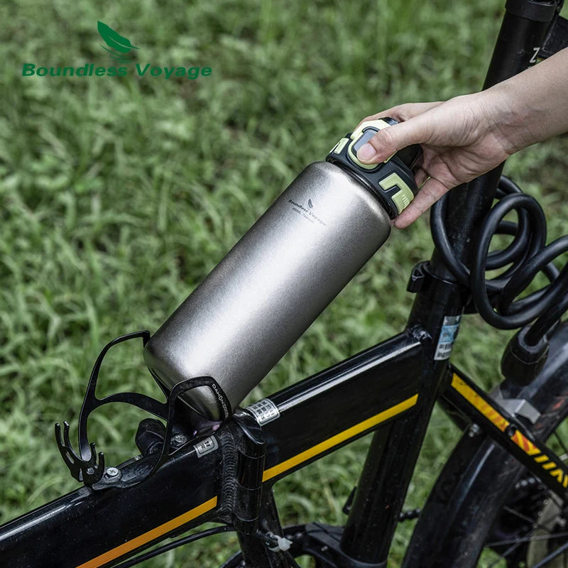 Boundless Voyage Titanium Water Bottle – 950 ml Wide Mouth