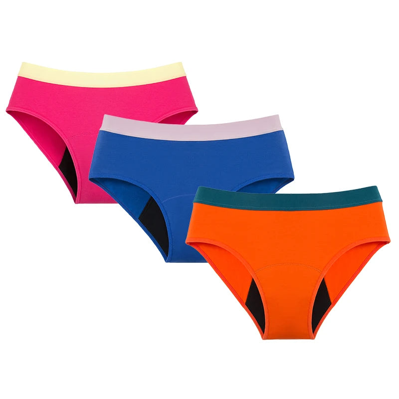 Women's & Teens' Period Briefs | Four-Layer | Cotton | XXS–2XL