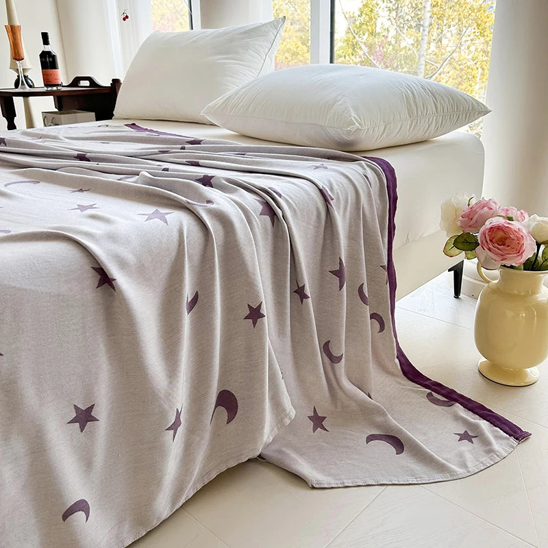 Bamboo Throw Blanket – Lightweight & Breathable | 3 Sizes | 9 Patterns