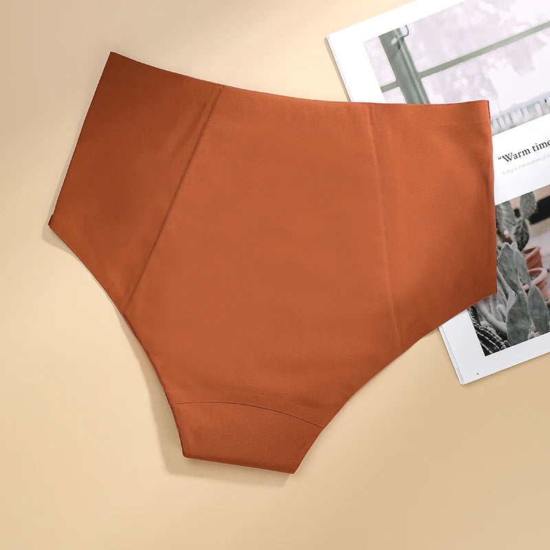 Seamless Mid-Rise Period Underwear – 4-Layer, Extended Gusset | Black & Brown, S–XXL