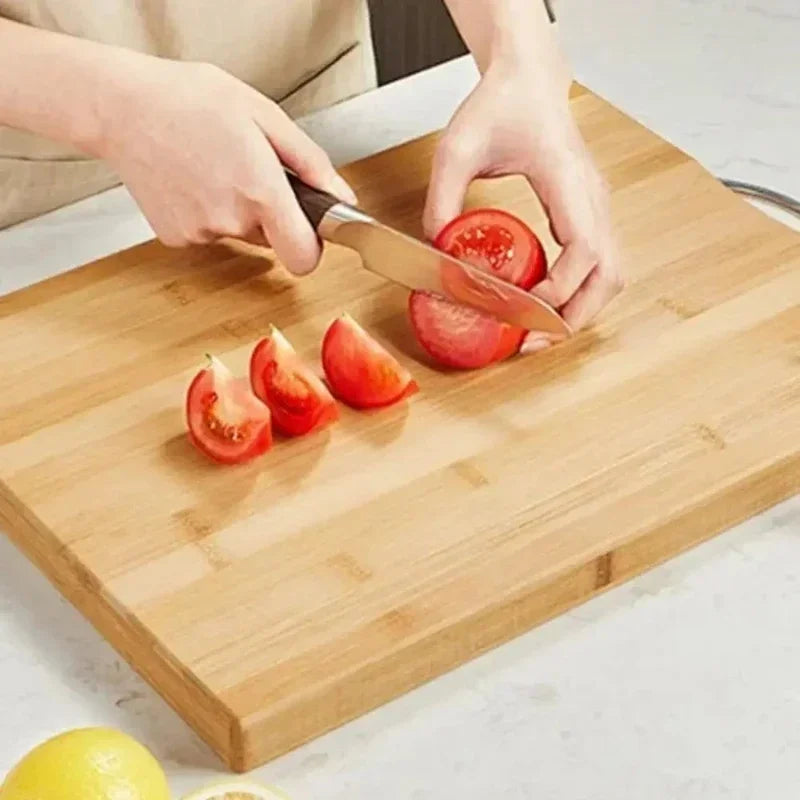 Double-Sided Bamboo Cutting Board – Thick, Eco-Friendly Kitchen Chopping Board | 2 Sizes