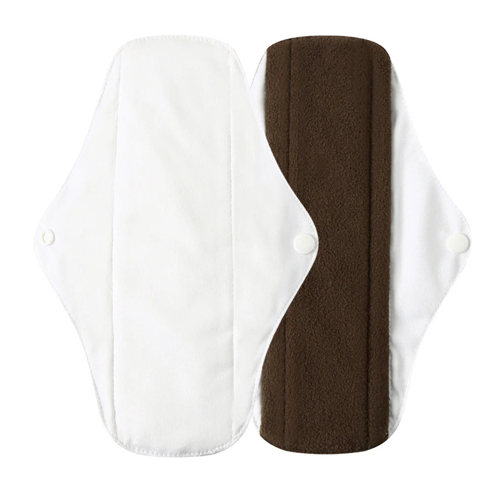 Reusable Bamboo Charcoal Cloth Menstrual Pads | S / M / L | Multiple Colours