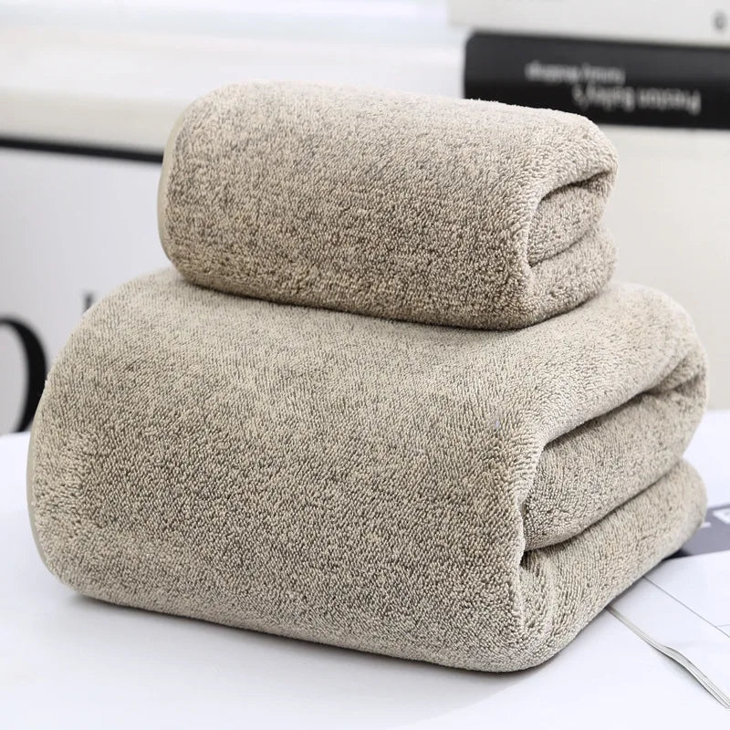 Bamboo Fiber Bath Towel – Soft, Absorbent & Eco-Friendly | Available in 2 Sizes