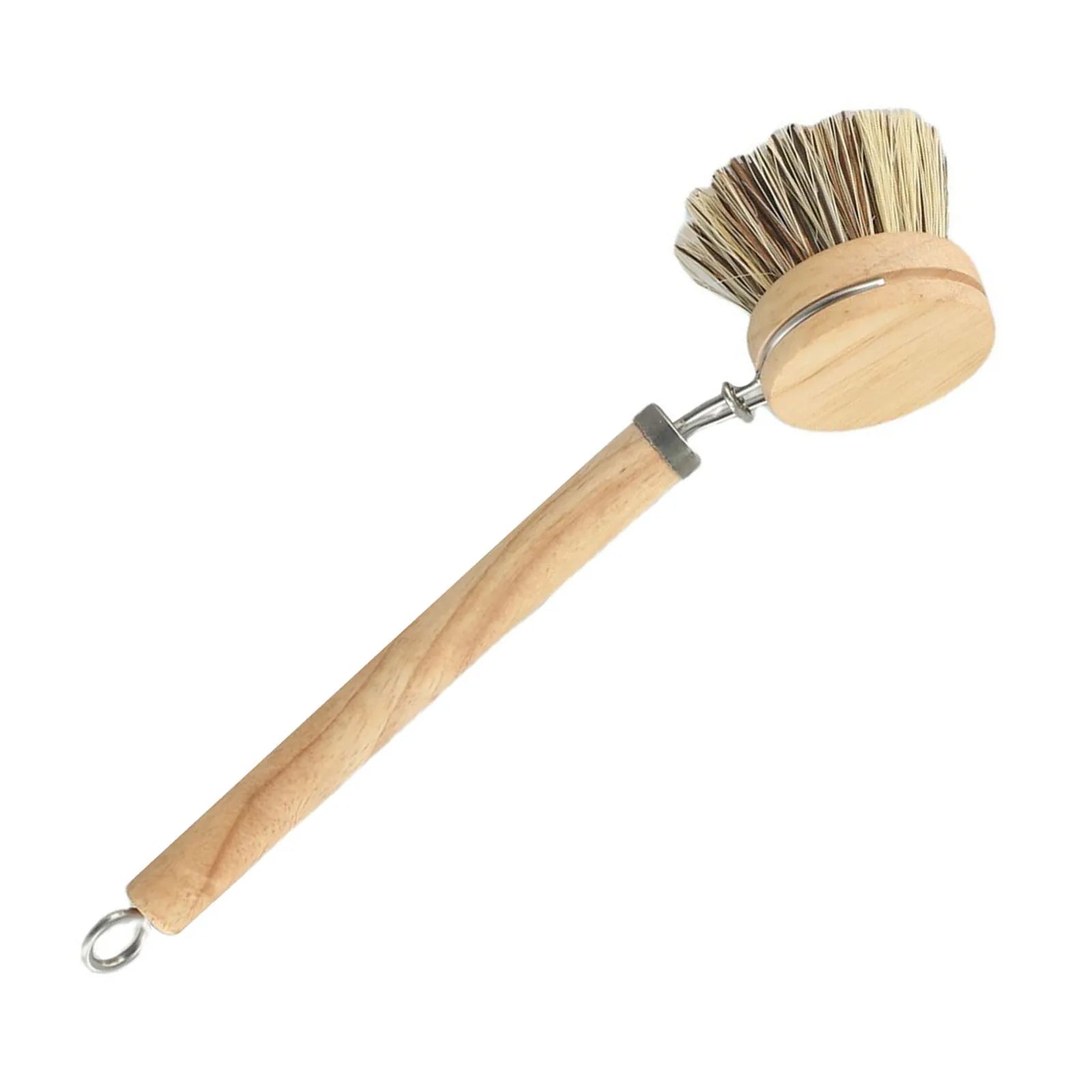 Natural Wood Dish Brush with Bristles – Eco-Friendly Kitchen Scrubber