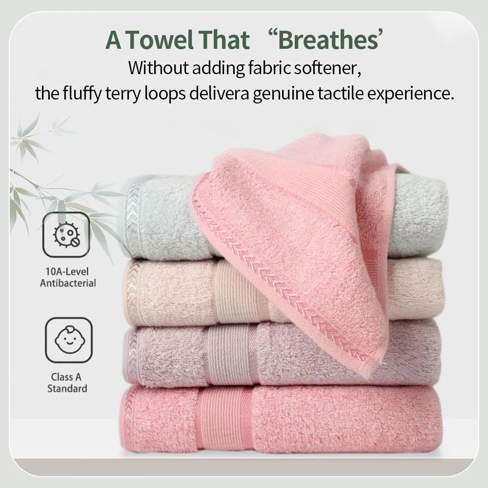 Bamboo Fibre Towel — Soft, Quick-Dry & Absorbent | Hand, Face & Bath Sizes