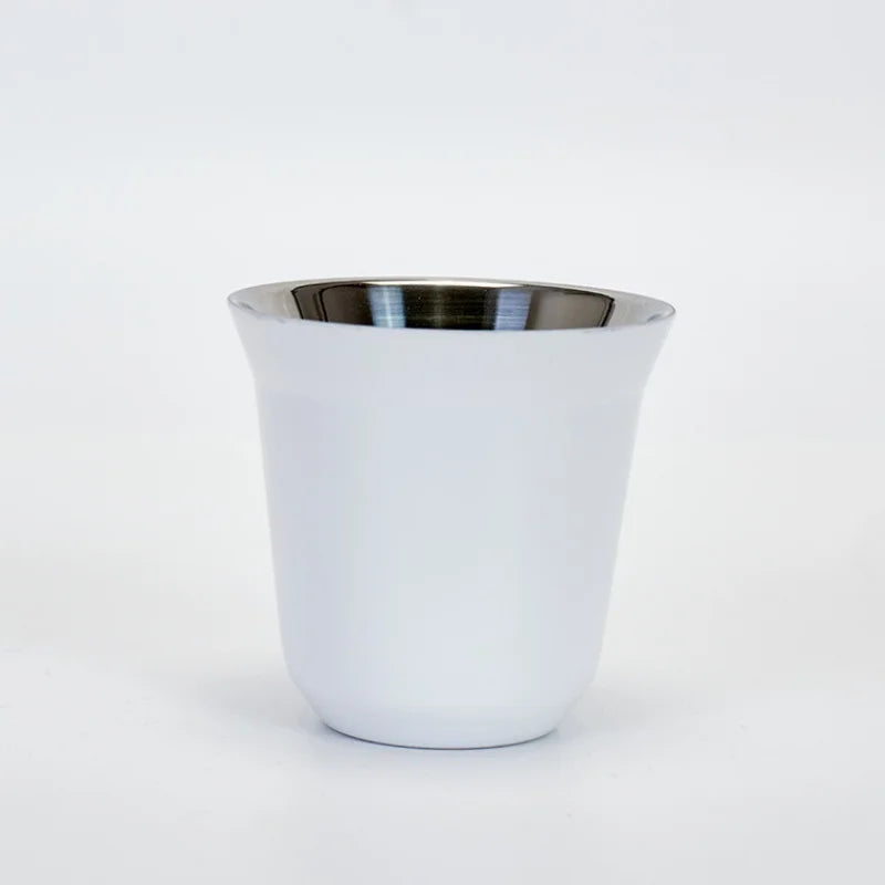 Double-Wall Stainless Steel Demitasse Cup – 80ml Insulated Espresso Cup | 7 Colours