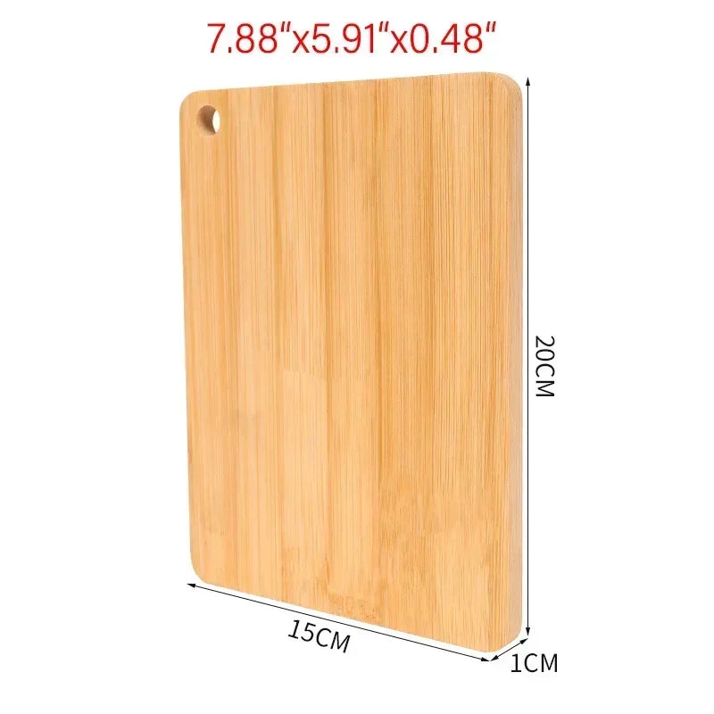 Double-Sided Bamboo Cutting Board – Thick, Eco-Friendly Kitchen Chopping Board | 2 Sizes