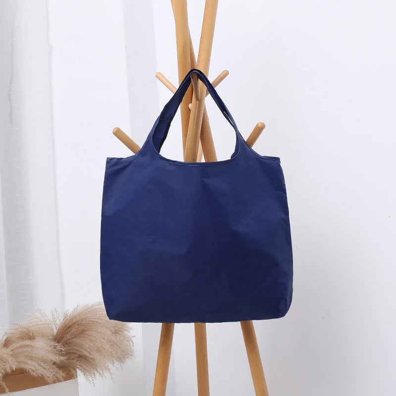 Large Foldable Shopping Tote Bag | Reusable Oxford Shoulder Bag | XINGMING | 6 Colours