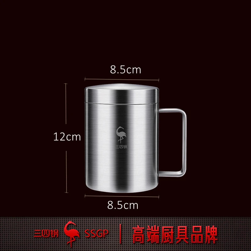 SSGP Double-Wall Stainless Steel Mug with Lid – 316L Inner | LFGB Tested | 320ml or 420ml