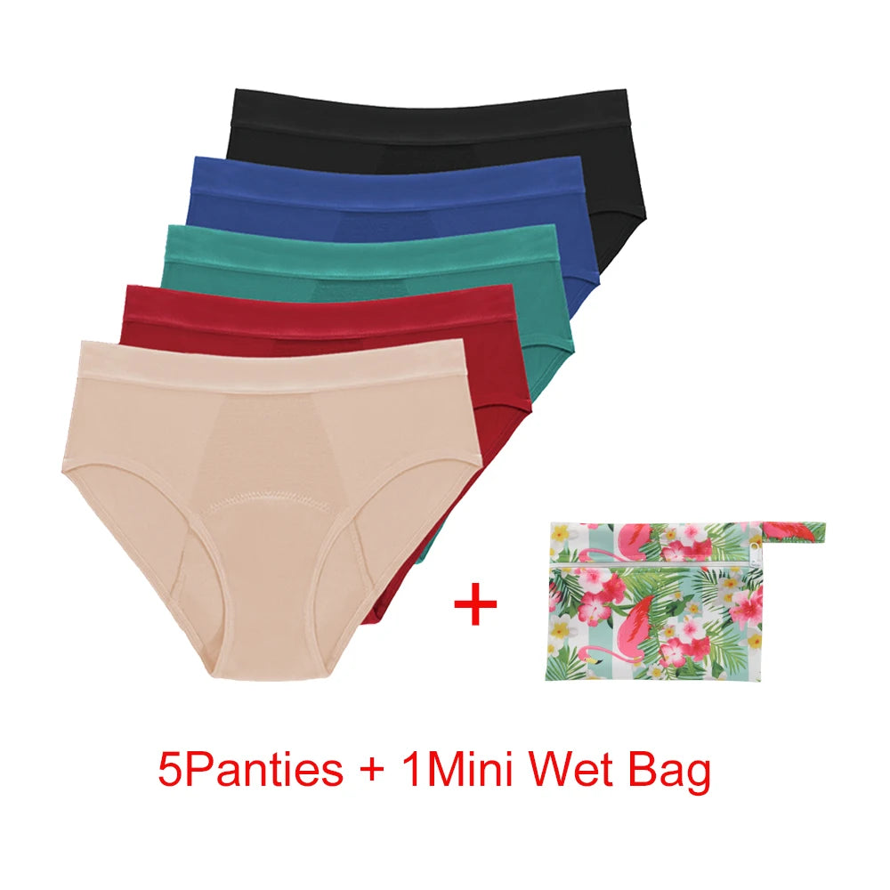 Women's Heavy Absorbency Period Briefs | Four-Layer | Reusable | S–6XL