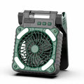Solar-Powered Portable Fan with LED Lantern & Power Bank | Himist