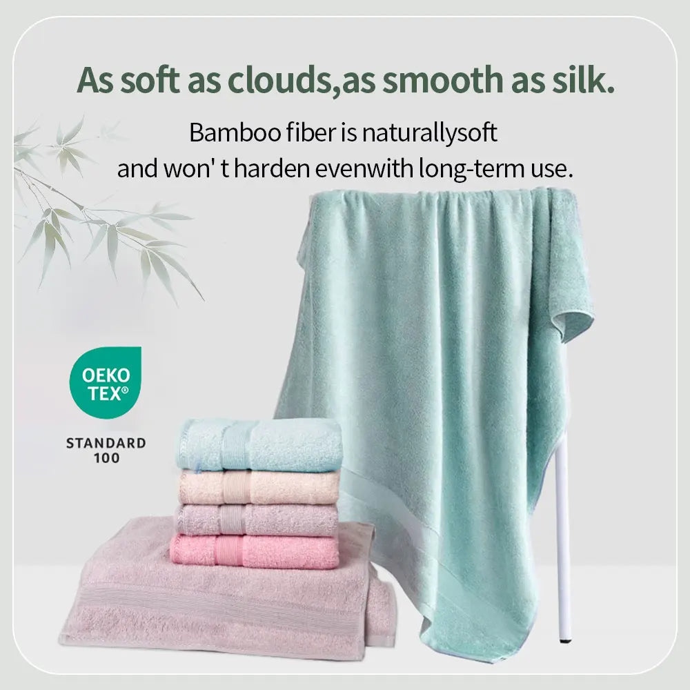 Bamboo Fibre Towel — Soft, Quick-Dry & Absorbent | Hand, Face & Bath Sizes